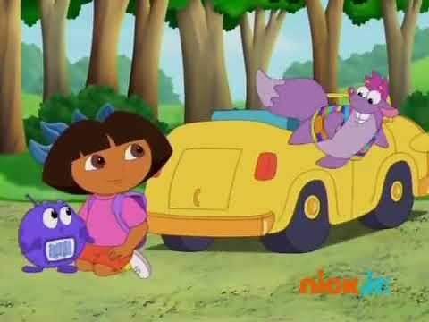Dora the explorer and winky winky getting back to space ship and playing peek-a-boo