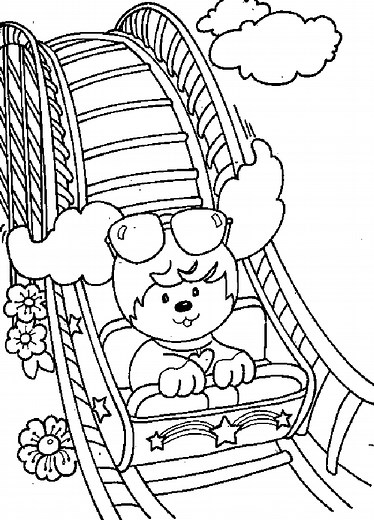 View 23 Roller Coaster Coloring Pages Free