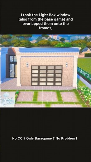 Genius Garage Door Hack in Sims 4! 🔧 | No CC, Base Game Only! #simsbuild #showusyourbuilds #nocc