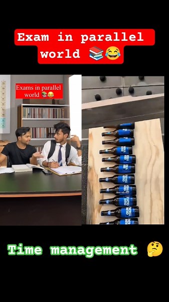 exam in parallel world 📚🤣 time management #viralvideo #trendingshorts #viralshorts