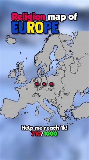 Religion map of Europe #mapping #mapper #fyp #foryou #geography @🏛️𝙶𝙴𝙽𝚃.𝙶𝙴𝙾𝙶𝚁𝙰𝙿𝙷𝚈