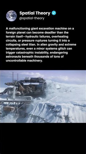 Malfunctioning machine on foreign planet