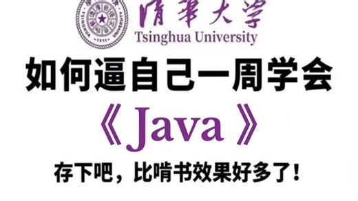 【清华大学】2025B站最好的Java教程！清华大佬终于把Java给讲明白了，全程干货满满，新手小白也能轻松玩转Java！（附学习路线+PDF电子版）