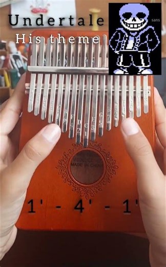 undertale - his theme (kalimba tutorial)