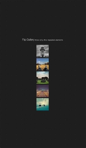 Flip Gallery #cssonly, #no-repeated-elements