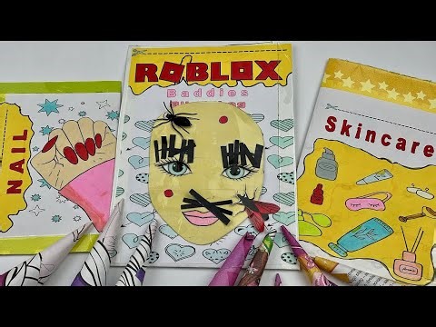 Paper DIY🌈 Roblox Baddie SkincareASMR Blind Bag Paper