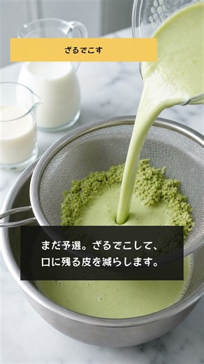 枝豆の冷製スープ｜なめらかにする三つのコツ #Shorts