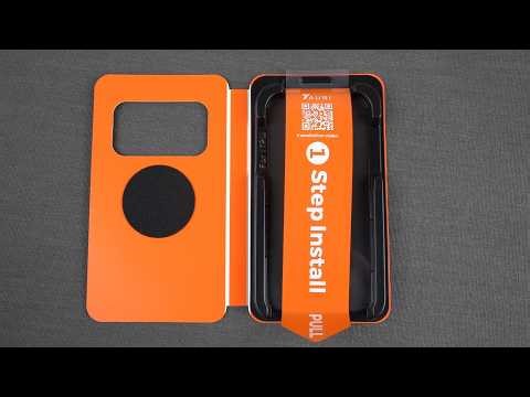 TAURI tempered glass screen protector installation video.