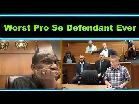 You Have No Idea What You're Doing - Judge's Reality Check to Pro Se Defendant