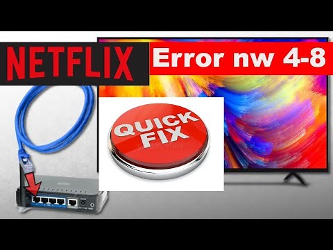 How to fix Netflix Error Code nw 4-8 on smart tv || Common Netflix Error On Smart TV