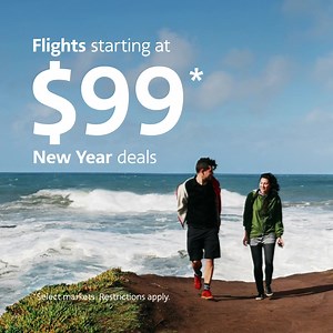 7.6K views · 299 reactions | New Year travel deals start as low as $99* one way. Book the best deals of the season. Select Markets. Restrictions apply. | American Airlines | Facebook