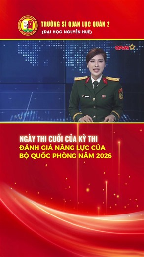 Ngày thi cuối của Kỳ thi Đánh giá năng lực Bộ Quốc phòng năm 2026 #QDA #sqlq2 #lq2 #LBH