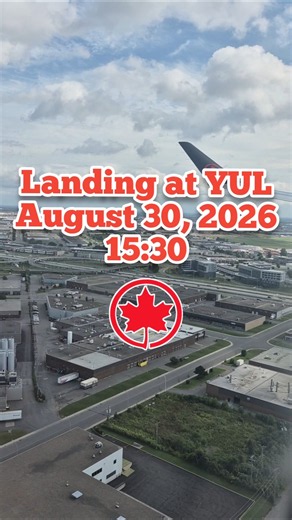 Landing at Montreal Pierre Elliot Trudeau International Airport