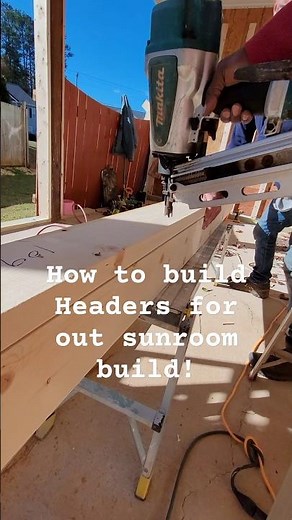 How to install Headers, Jack's, and King studs! #Wesdoesit sumroom build! #carpenter #diy #framing