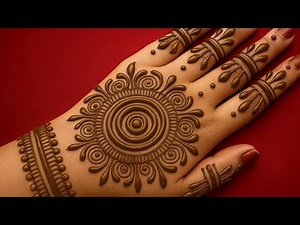 Trending Mandala Mehndi Design | Simple & Easy Mandala Henna for Beginners | Step By Step Mehndi |