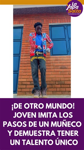 ¡DE OTRO MUNDO! JOVEN IMITA LOS PASOS DE UN MUÑECO Y DEMUESTRA TENER UN TALENTO POCAS VECES VISTO Cally Trappy es como se ha hecho llamar en sus cuentas este joven que de a poquito se está haciendo conocer en redes sociales. Sus videos deslumbran por su capacidad a la hora de moverse y simular ser un muñeco, sus gestos y su habilidad que parece “de otro mundo”. Sin dudas, el mundo está plagado de artistas que merecen ser descubiertos. | La Yapa Salta