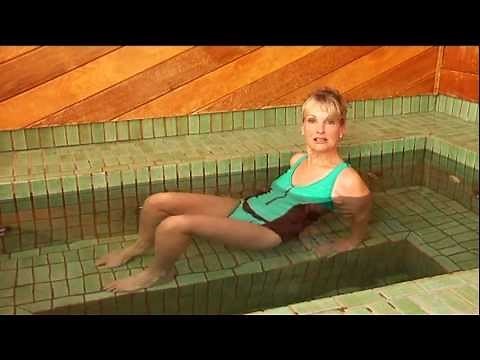 Hot Tub Yoga Back Strengthening Pose