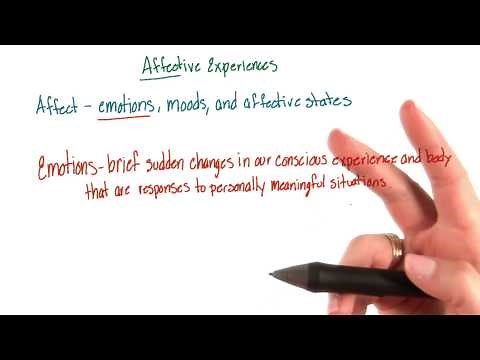 Affective experiences - Intro to Psychology