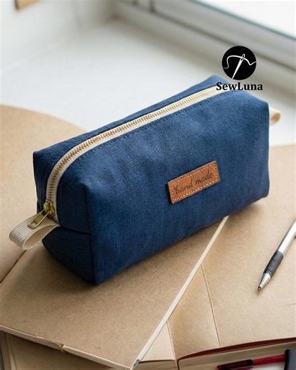 Finn Boxy Utility Pouch Sewing Pattern | Beginner DIY Cosmetic Bag (PDF Pattern) | Pencil Case & Toiletry Bag Template | Easy Utility Bag - Etsy