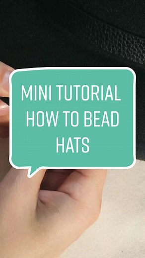Quick Beading Hat Tutorial: 2 String Method