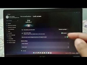Acer laptop show screen lock background picture, how to activate show screen lock background picture
