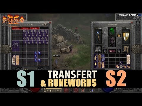 You can't make 2.4 runewords in non-ladder Diablo 2 Resurrected ! And temp stash !