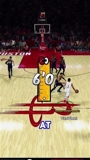 Shortest VS Tallest Players in NBA 2K26 #shorts