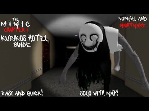 Roblox The Mimic Chapter 1 Kuriko's Hotel maze guide Nightmare SOLO with a map