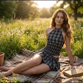 Y2K Halter Crop Top & Bubble Mini Skirt Set: Plaid or Polka Dot - Etsy