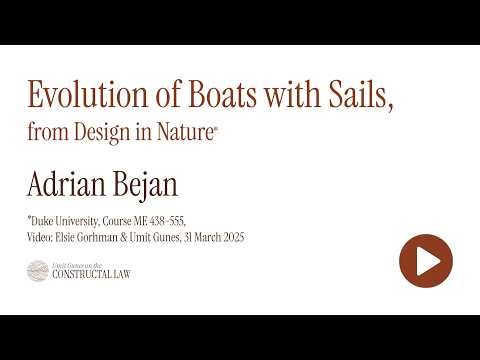 Adrian Bejan | Evolution of Boats with Sails, from Design in Nature