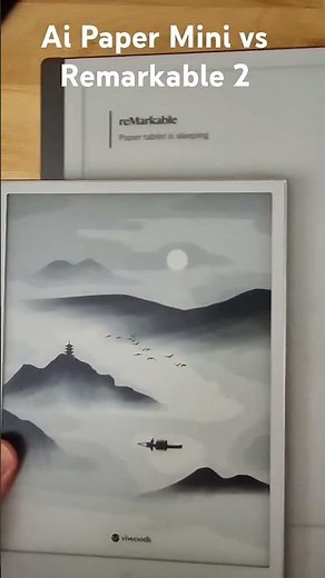 Viwoods Ai Mini vs Remarkable 2 size comparison