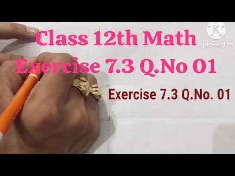 Class 12th Math | Exercise 7.3 Q.No. 01 | #maths#viralvideo #intigration #vuralvideo