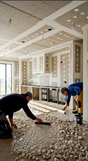 Luxury Kitchen Transformation | Terrazzo Epoxy Flooring From Raw Concrete (Satisfying)