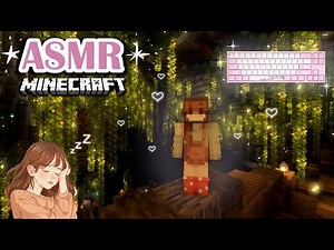Minecraft ASMR ♡ - First Time on the ASMRcraft Server 🌿 | Whispering & Keyboard Sounds 🌙