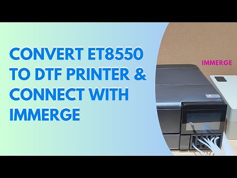 How to Convert ET-8550 to DTF Printer and Install the Waste Ink Tank Without Causing Printing Errors