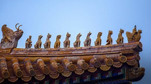 A glimpse at the rooftops in traditional Chinese architecture