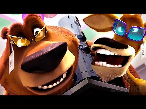 El oso y el ciervo hacen un lío en el minimercado | Amigos Salvajes | Clip en Español