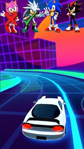 Pink Car vs Sonic, Shadow, Silver & Amy Challenge 🚗💥 Epic Car Jump & Impossible Racing Gameplay | 4K