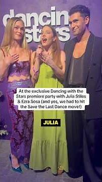 Recreating Savr the Last Dance with Julia Stiles at the DWTS premiere!