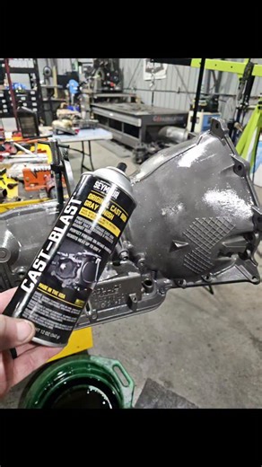 My new favorite transmission case paint!!! Is this @seymourpaint Cast Blast Cast Iron paint....love the darker Grey color!!!! | Big Tire Garage