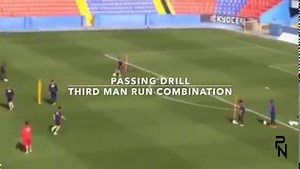 🧠 Passing Drill | Third Man Run Dynamic ⚽️ Body orientation - Facing forward ⚽️ Orientated control - Control the ball with back foot ⚽️ Pace on the ball = Quality pass ⚽️ Communication - Verbal and Non-verbal Communication #futebol #fussball #soccer #football #coaching #drill #passing #tactics #spain #laliga | Pedro Neto - Football Coach