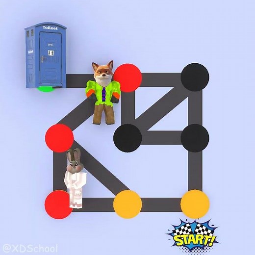 Help Judy Hopps escape from the old Nick Wilde to go to the bathroom!