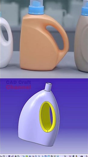 How to Create a Detergent Bottle Using CATIA Surface Design ⚙️ #catia #solidworks