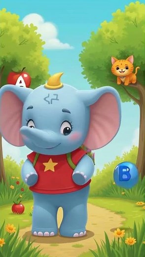 Ellie Learns ABC 🐘🔤 | Alphabet Song for Kids | Fun Elephant Rhyme