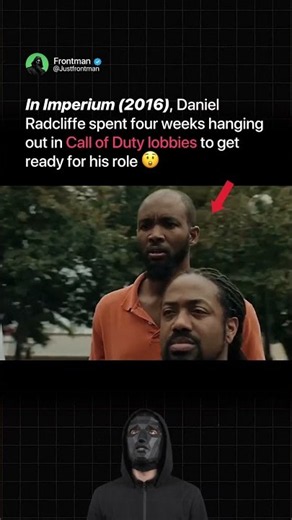 Daniel Radcliffe prepped for Imperium (2016) by spending 4 weeks in COD lobbies 😲