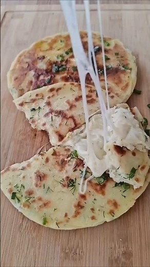 Crispy Potato Cheese Flatbread 🥔🧀 | Easy Snack (No Flour, High Protein)