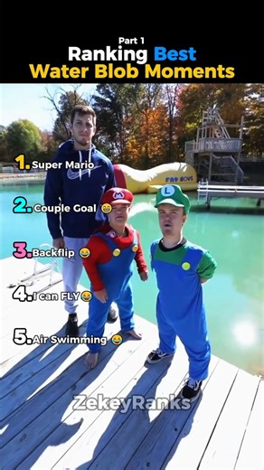 Ranking Best Water Blob Moments Part 1 😂 #usa