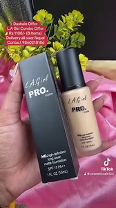 63K views · 2.1K reactions | Dashain Offer Grab New La Girl Set for just Rs 1099/- With best useful (8 items) Products same as shown and date up to 2026 Item included . ProCoverage Foundation .Pro setting Spray .Pro Primer .Pro Loose powder . Concealer .stick Highlighter .volumize Mascara .lipstick Delivery all over Nepal Cash on delivery Dm or call us on 9860218186 | Cosmetic Cafe | Facebook
