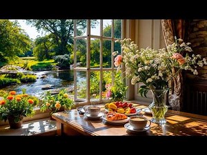 Spring Morning by the Lake 🌿 Open Window Nature Sounds (Birds, Gentle Water,..) for Peace & Creative