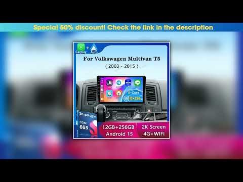 Hands-on Android 15 For Volkswagen Multivan T5 2003 2004 -2015 Car Radio Navigation Multimedia Play